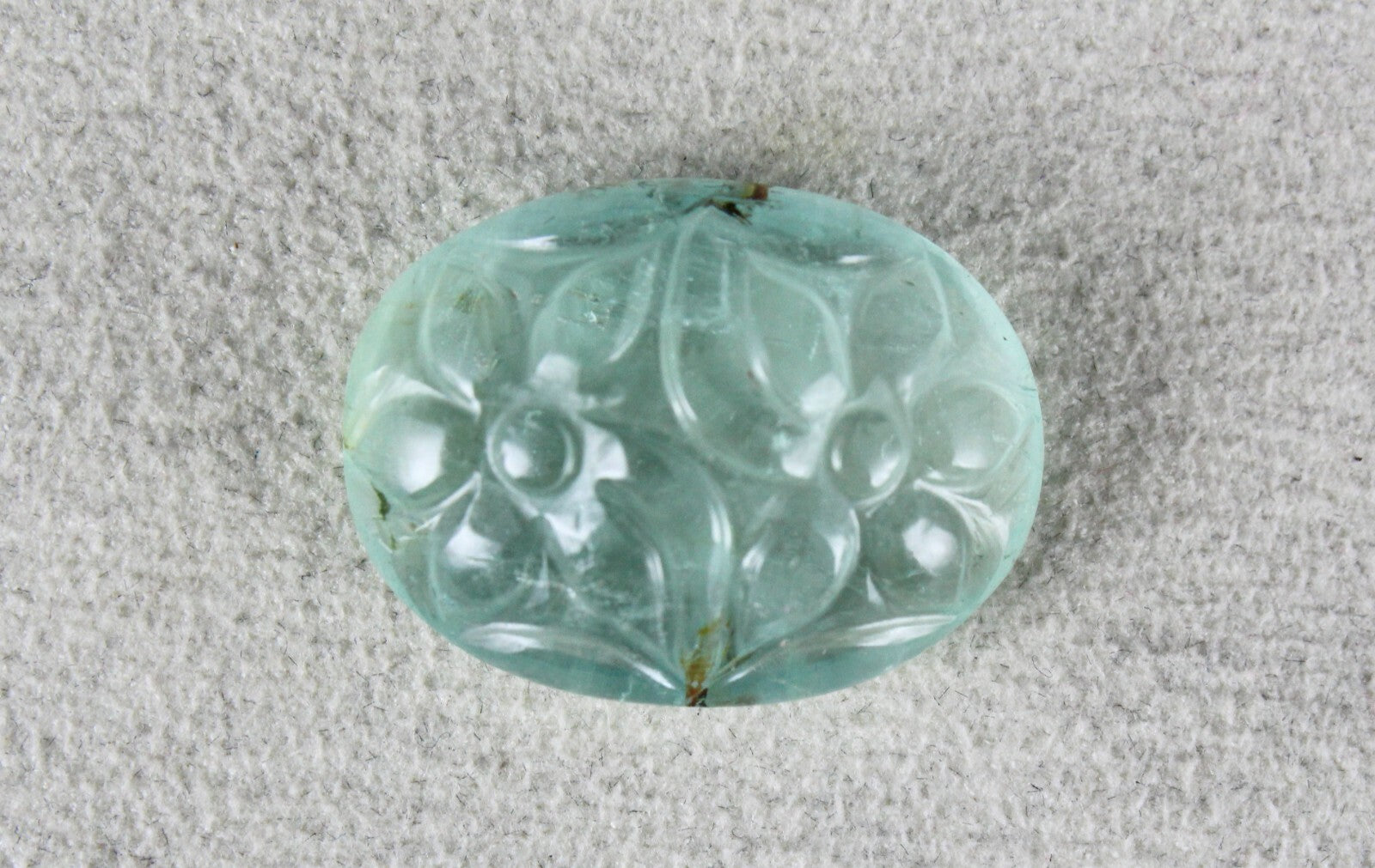 Blue Aquamarine 25.69 Ct Natural Carved Oval Gemstone Ring Pendant Design