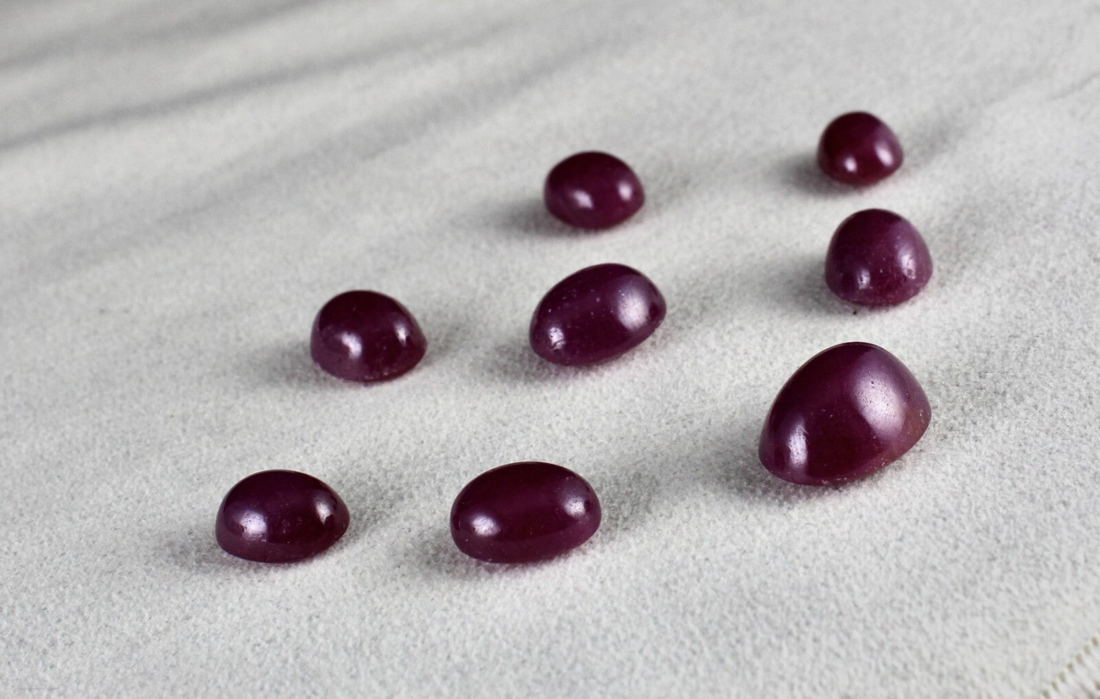 Certified Natural Untreated Ruby Cabochon 103.70ct Gemstone Set Earring Ring