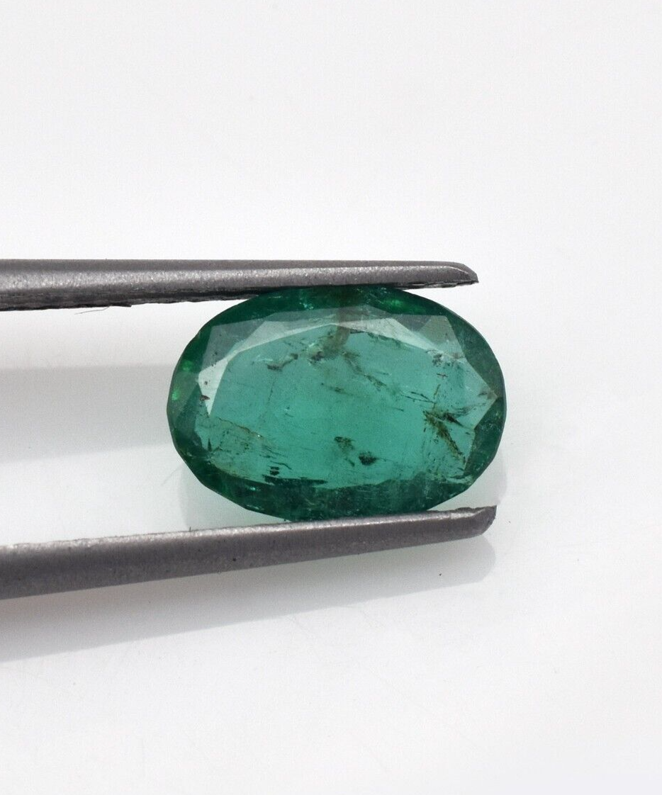 Natural Emerald Oval Cut 9X7mm 1.05 Ct Fine Loose Gemstone Ring Pendant