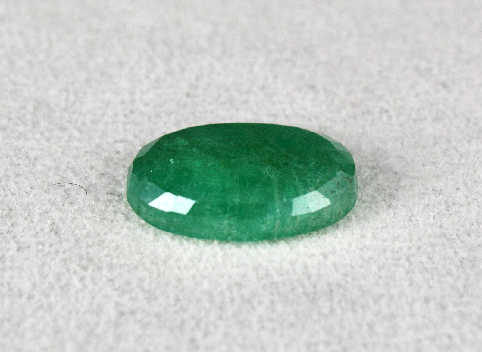 Certified Natural Unheated Emerald Oval Cut 15.30ct Gemstone Ring Pendant