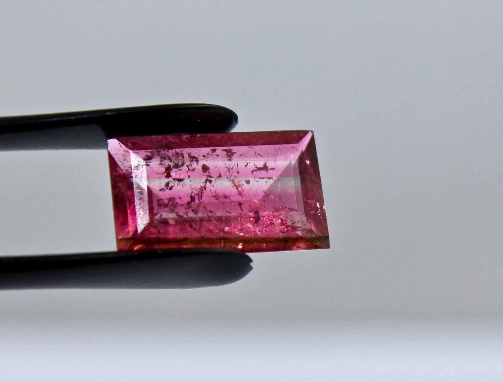 NATURAL MULTI PINK TOURMALINE RECTANGLE CUT 3.48 CTS GEMSTONE FOR RING PENDANT