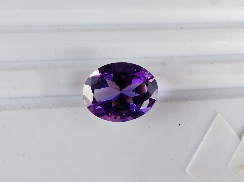 Natural Amethyst 23.35 Ct Oval Cut 23mm Purple Gemstone For Pendant/ring