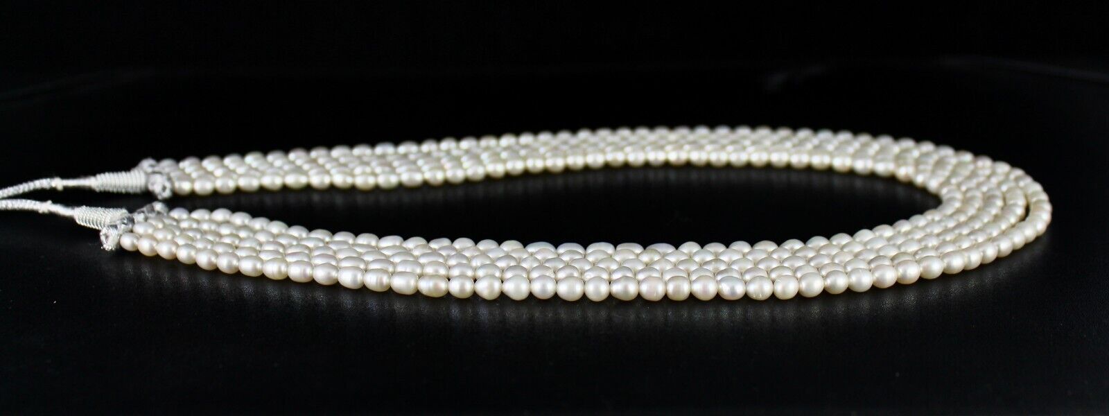 GENUINE FRESH WATER PEARL BEADS LONG 5 L 607 CARATS GEMSTONE FASHION NECKLACE