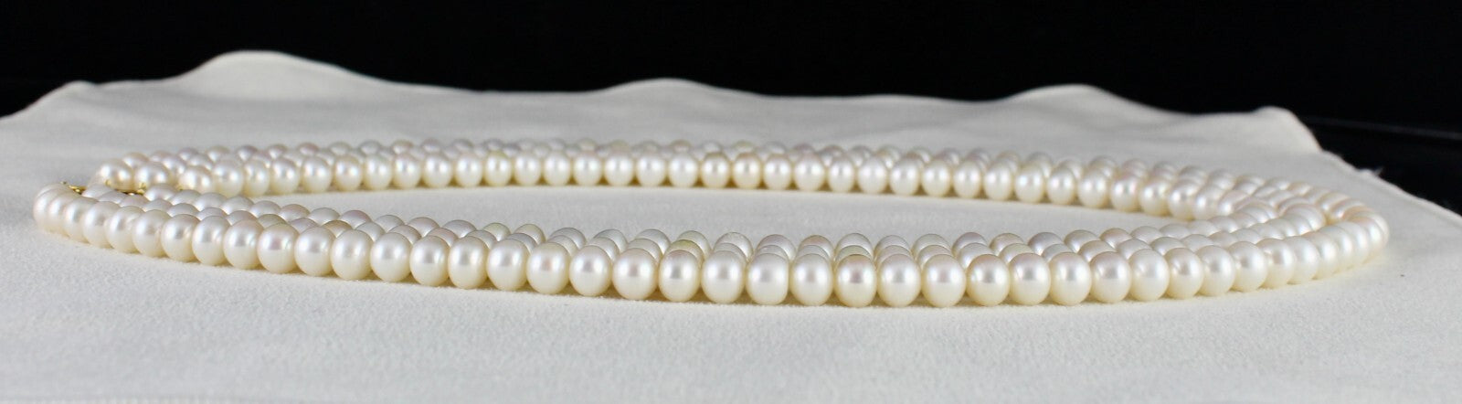 Certified Genuine Freshwater Pearl 582ct Round Beads Fashion Necklace