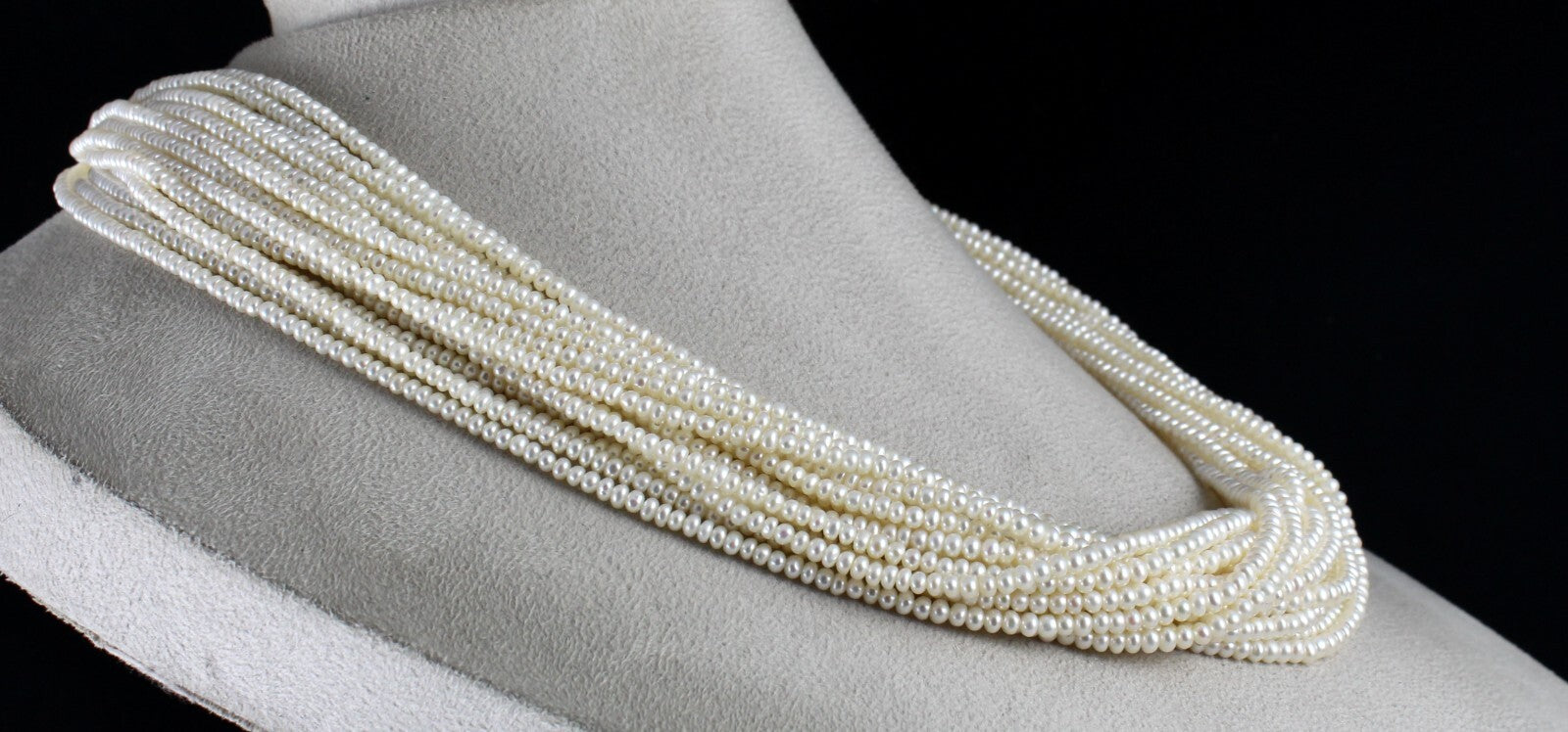 Certified Genuine Freshwater Pearl 807ct Beads Round Gemstone Fashion Necklace