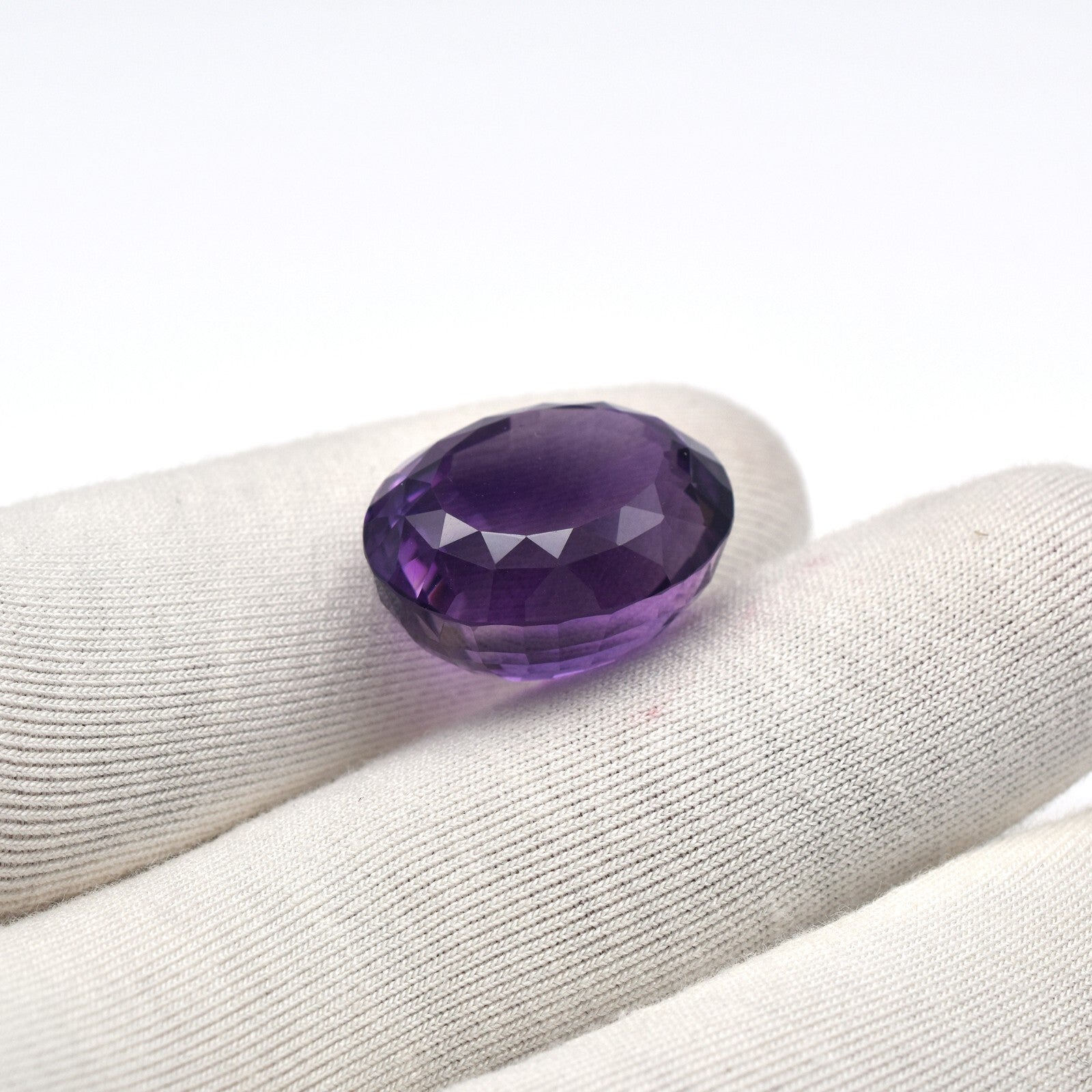 Natural Amethyst Oval Cut 37ct Gemstone 22x18mm Pendant Ring Design