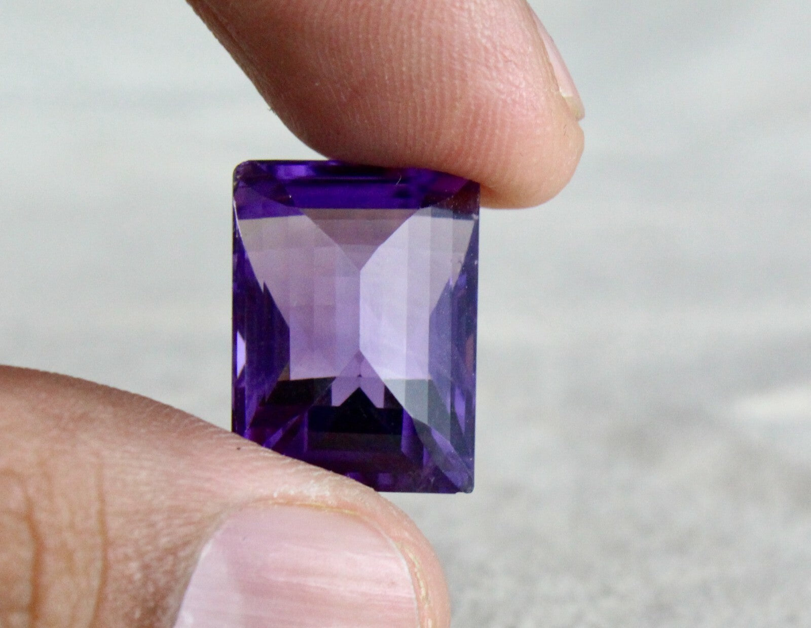Natural Amethyst 19.91 Ct Fancy Octagon Gemstone For Ring Pendant