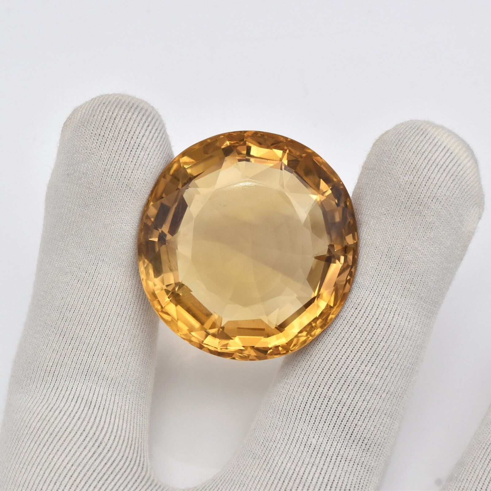 Natural Yellow Citrine Oval Cut 38x36mm 172.50 Ct Big Gemstone Pendant Designing