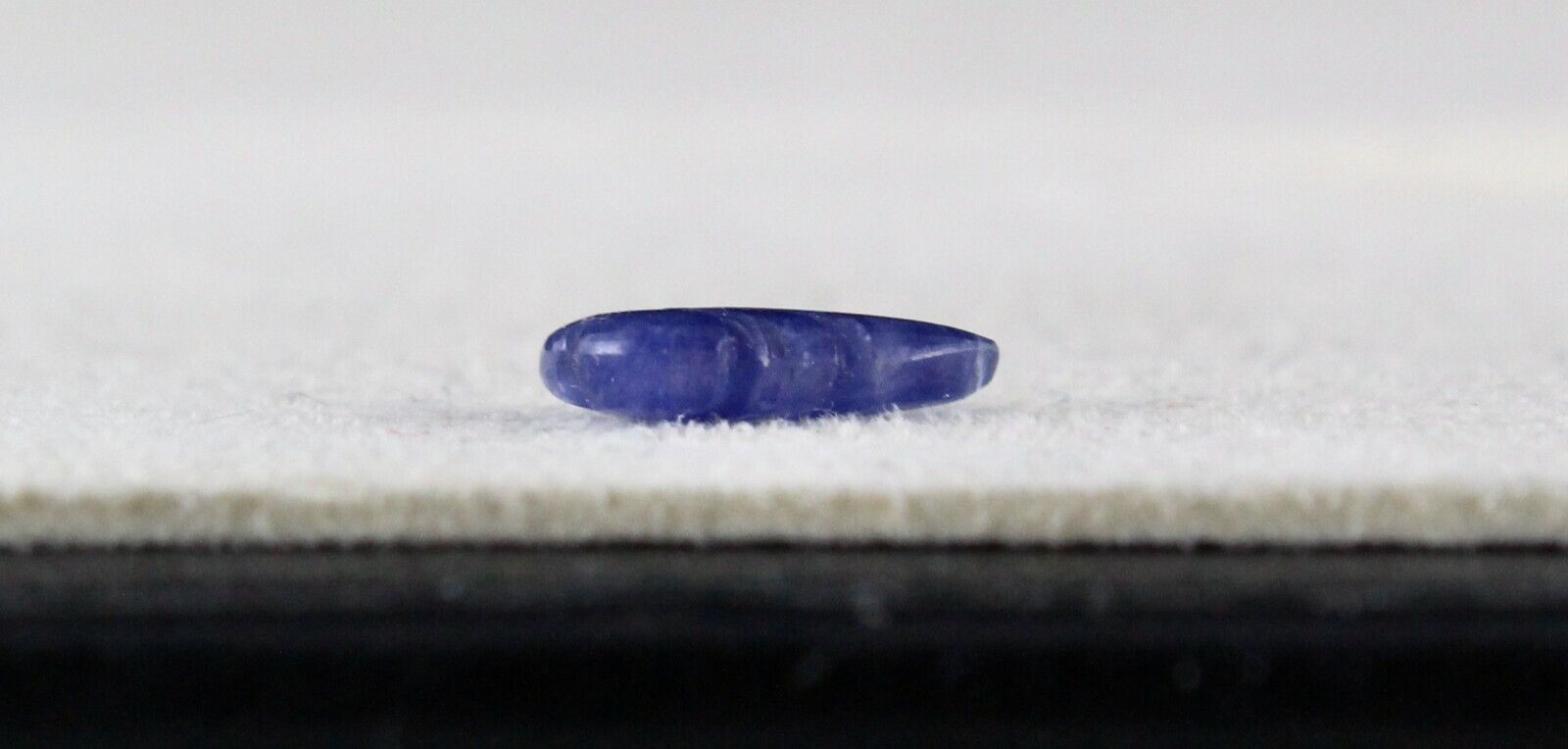 NATURAL UNHEAT BURMA BLUE SAPPHIRE CARVED LEAF 1.87 CARATS GEMSTONE RING PENDANT