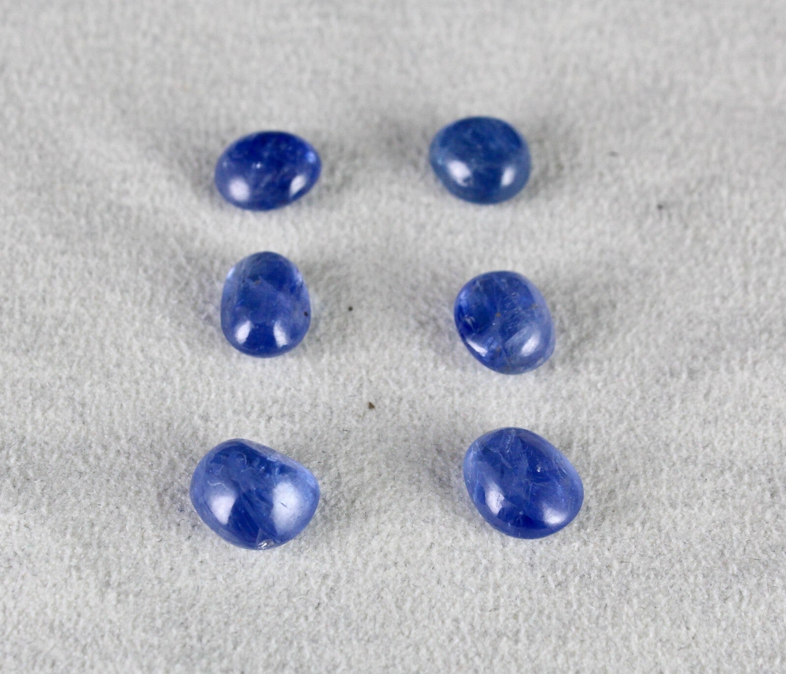 Certified Natural Burmese Blue Sapphire Pair 21.30ct Oval Cabochon For Earrings