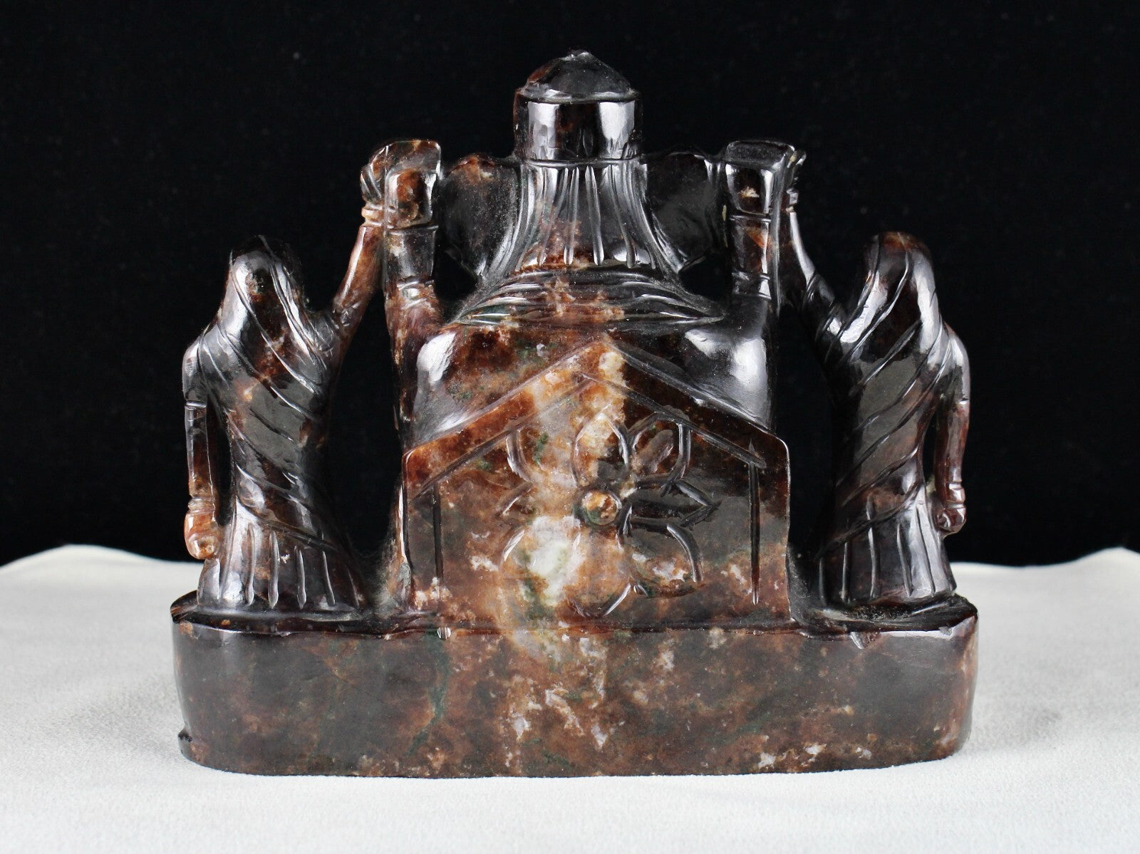 Certified Natural Hessonite Gomed 7275 Ct Lord Ganesha Gemstone Statue Decor