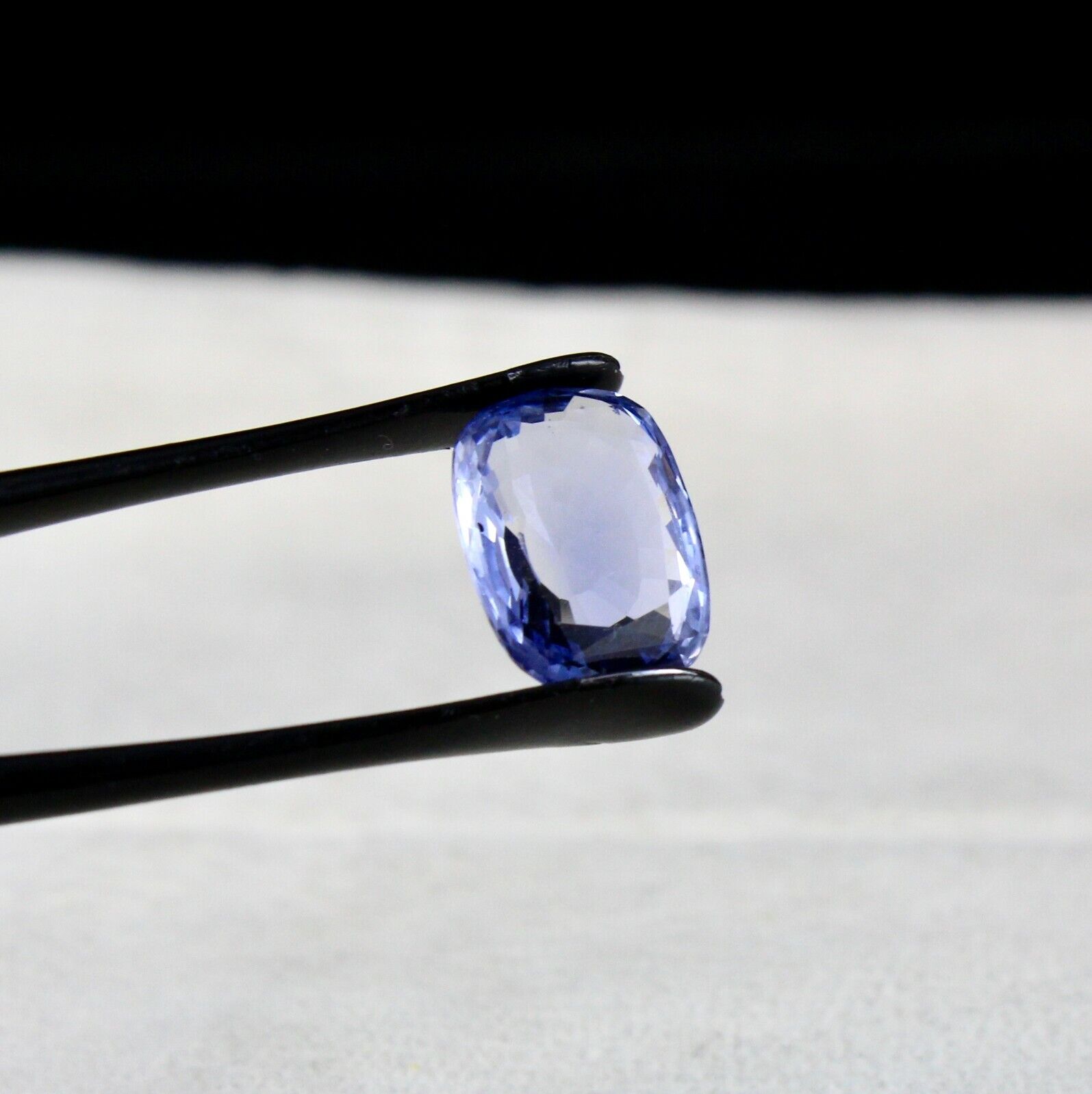 TOP NATURAL UNHEATED CEYLON BLUE SAPPHIRE CUSHION CUT 8.64 CARATS GEMSTONE RING