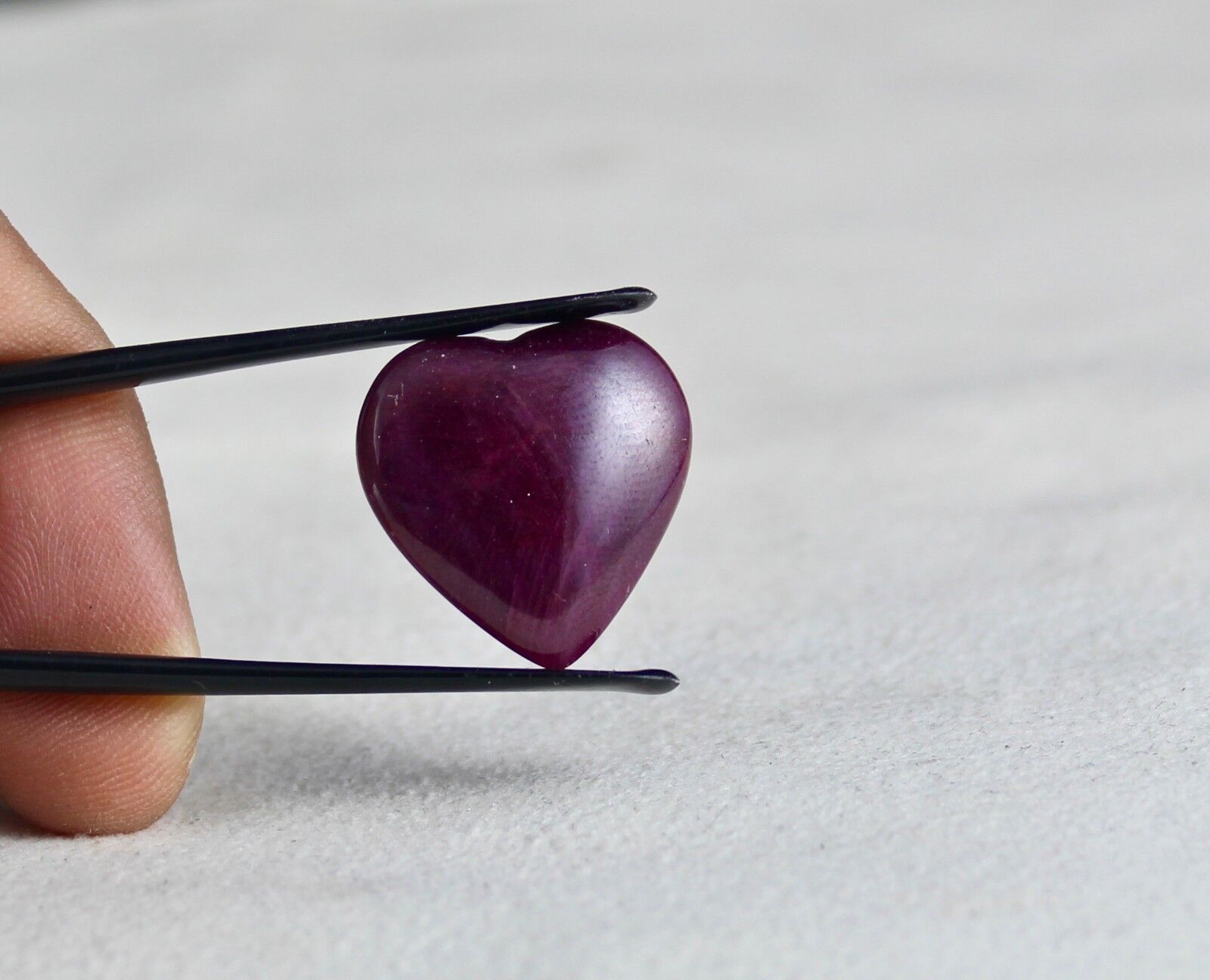 Natural Ruby Heart Cabochon Untreated Gemstone 28.68 Carats 22x21mm Ring Pendant