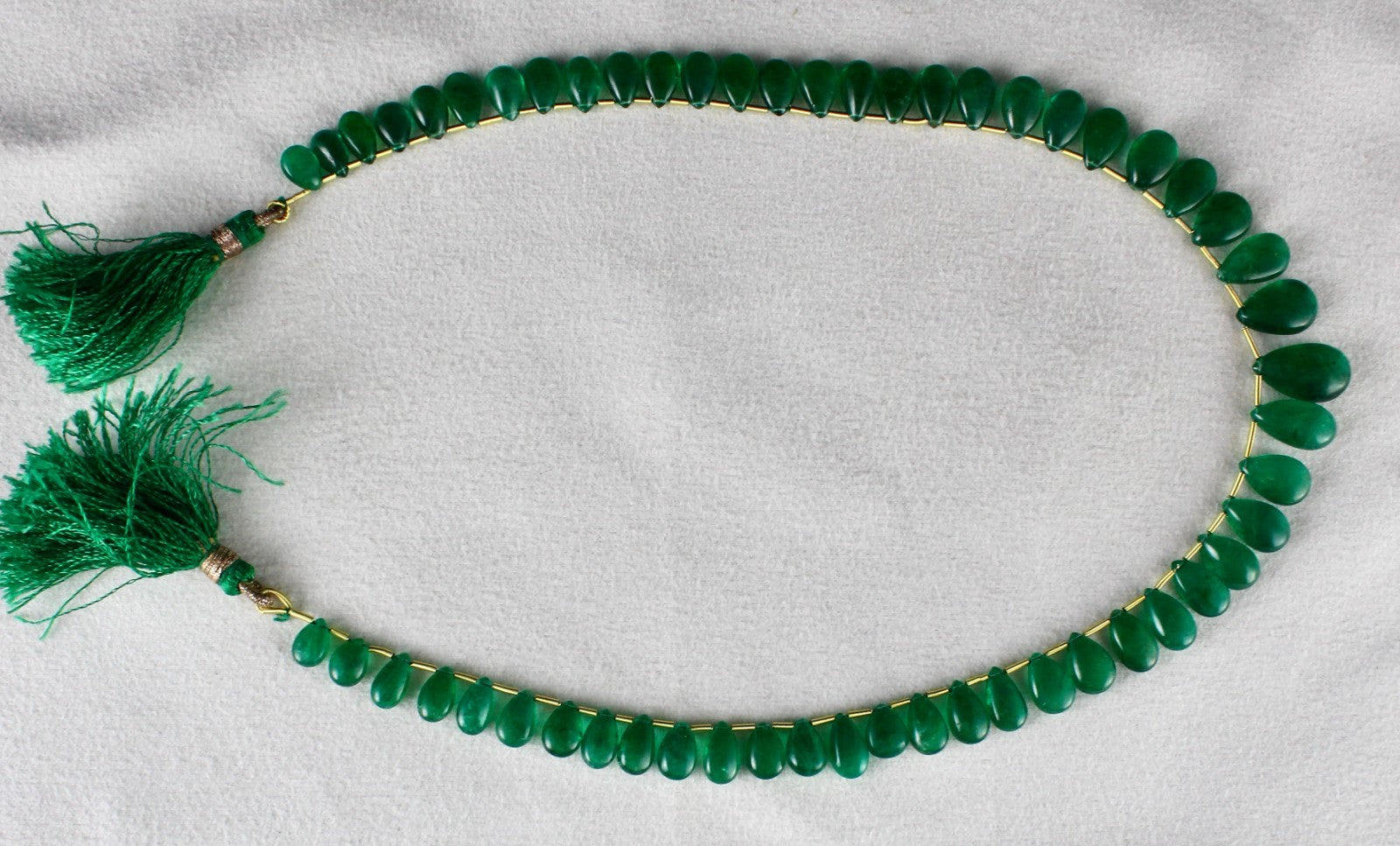 Certified Natural Emerald Teardrop Necklace 103.87 Ct Hanging Gemstone Designing