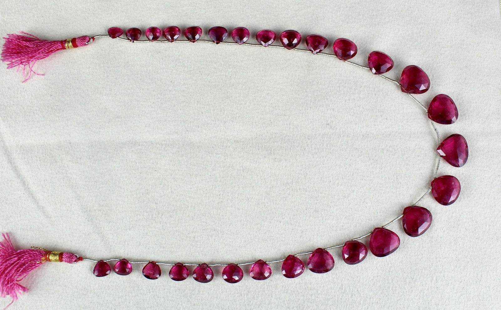 Certified Natural Pink Tourmaline 97.20 Ct Rubellite Gemstone Necklace