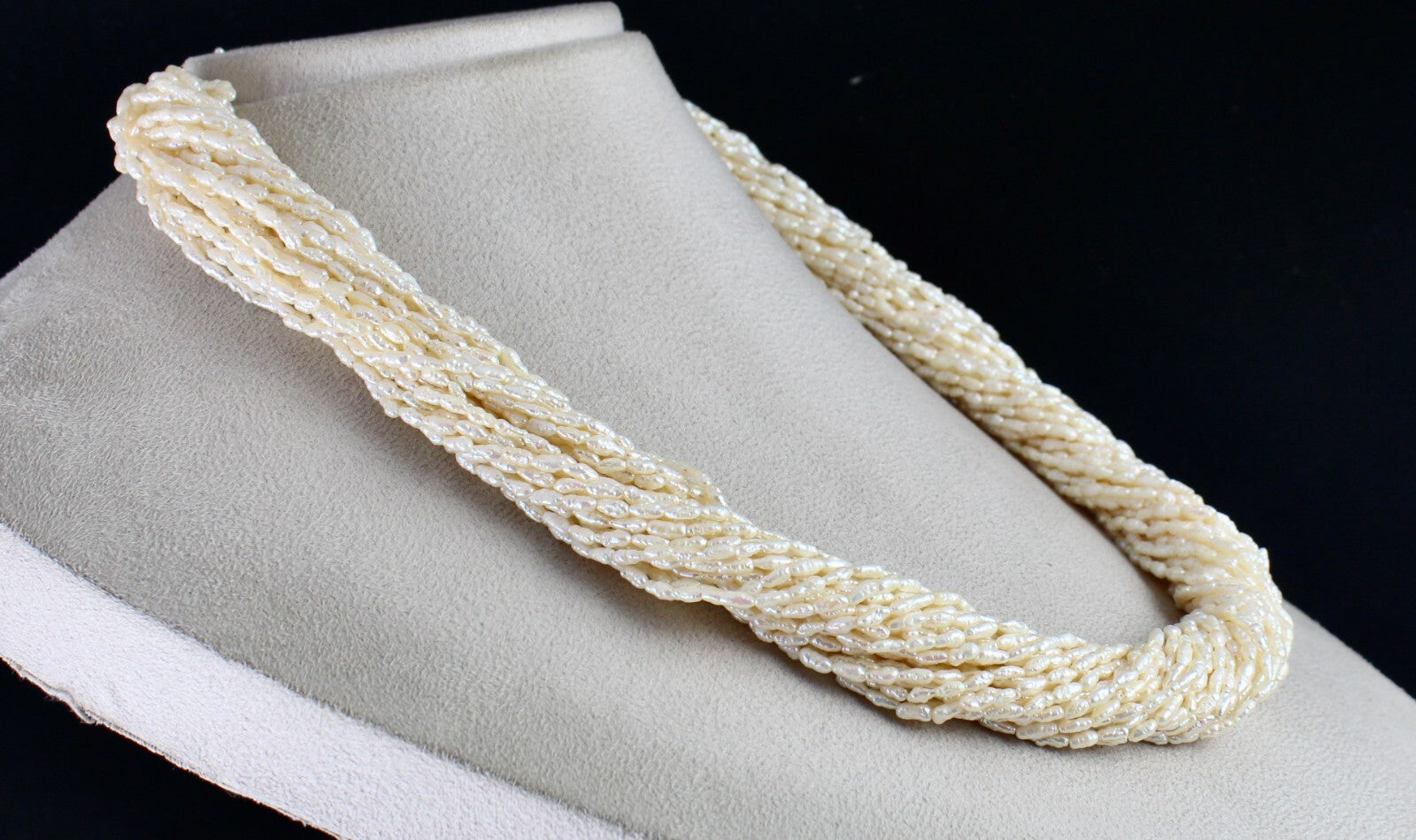 Genuine Freshwater Pearl Beads 718ct Fancy Gemstone Fashion Necklace 28"l