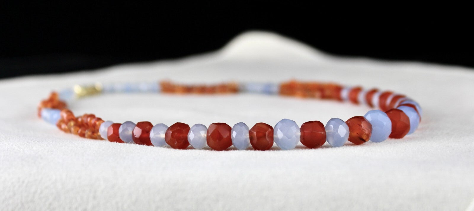 Natural Multi Carnelian Chalcedony 153 Ct Beads Gemstone Designer Necklace