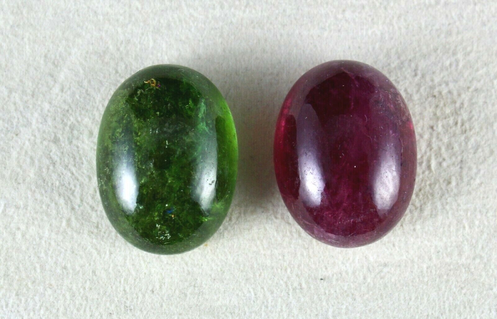 NATURAL PINK & GREEN TOURMALINE OVAL CABOCHON 87 CTS BIG GEMSTONE FOR DESIGNING