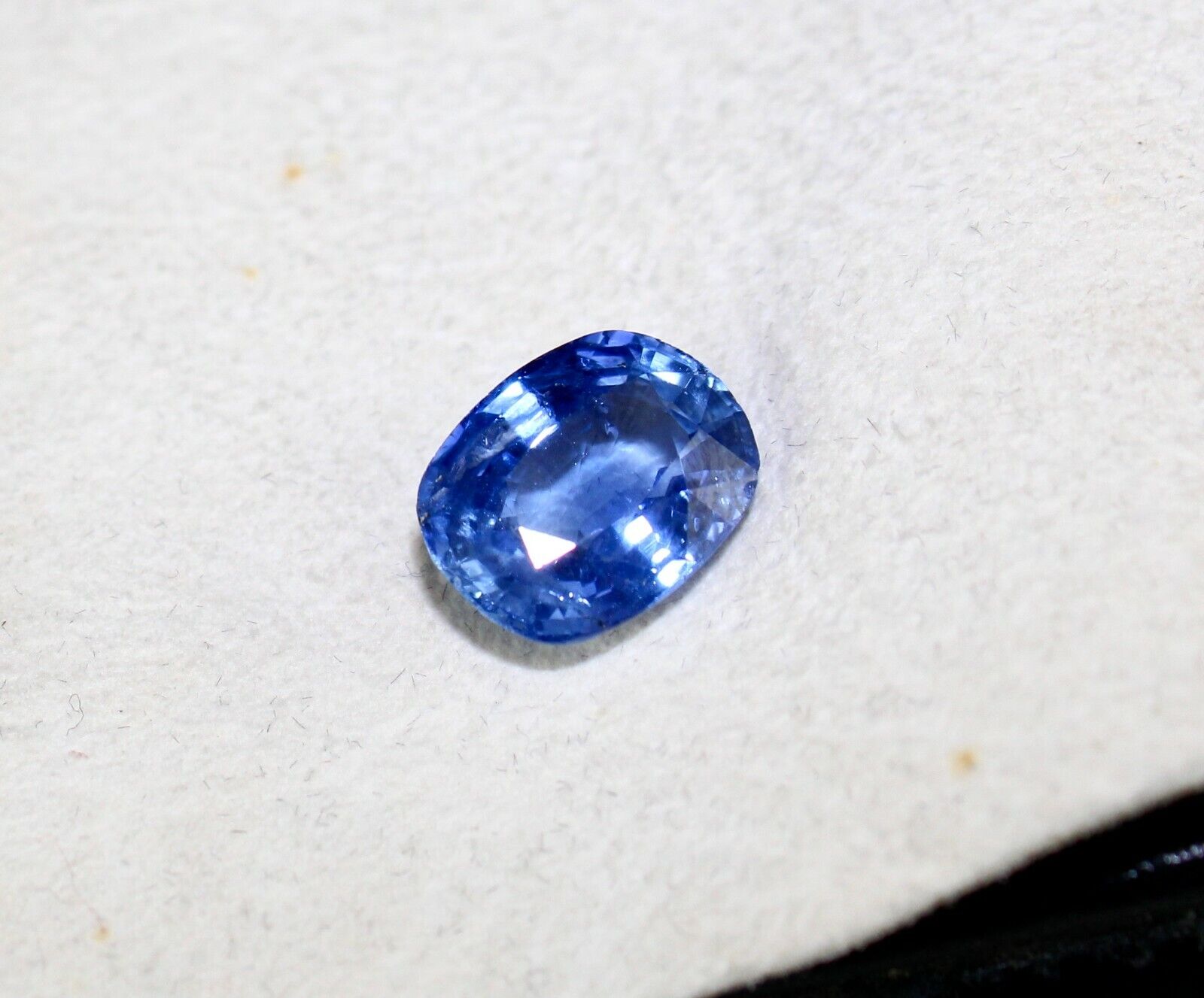 NATURAL UNHEAT BURMA BLUE SAPPHIRE CUSHION CUT 12X9 MM 5.84 CARATS GEMSTONE RING