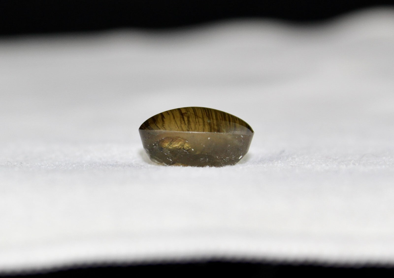 Certified Natural Cats Eye Apatite 11.78 Ct 15x12mm Green Gemstone For Pendant