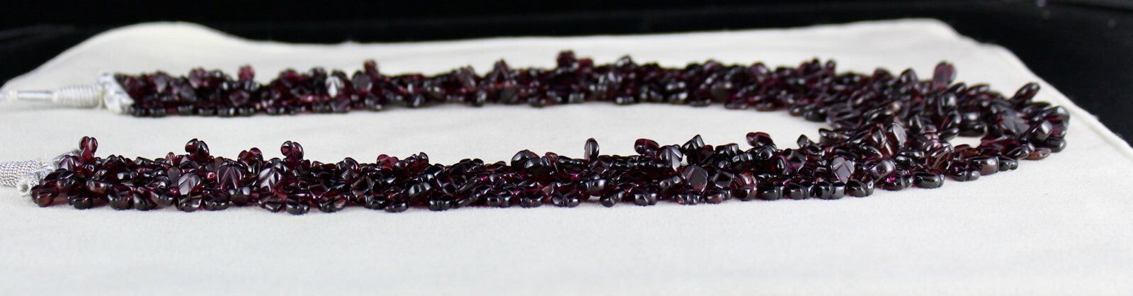 Certified Natural Pink Garnet 986ct Beads Fancy Leaves Gemstone Necklace