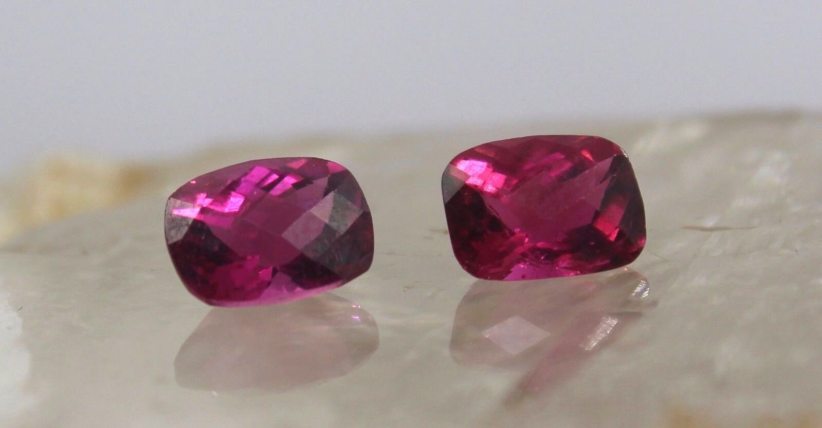 NATURAL PINK TOURMALINE RUBELLITE CUT 8X6 MM 2.68 CTS GEMSTONE FOR EARRING