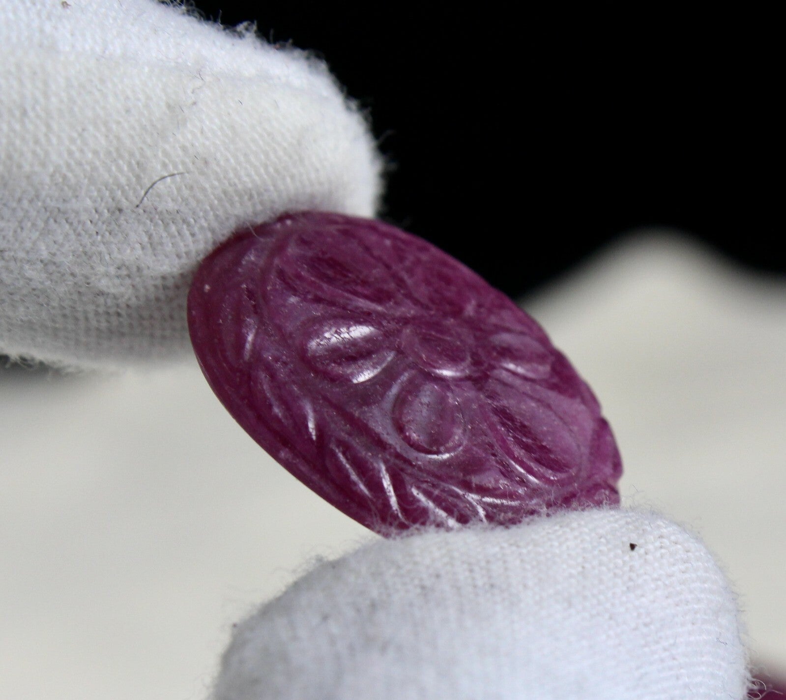 Certified Natural Untreated Ruby 43.70 Cts Carved Gemstone Pendant Set