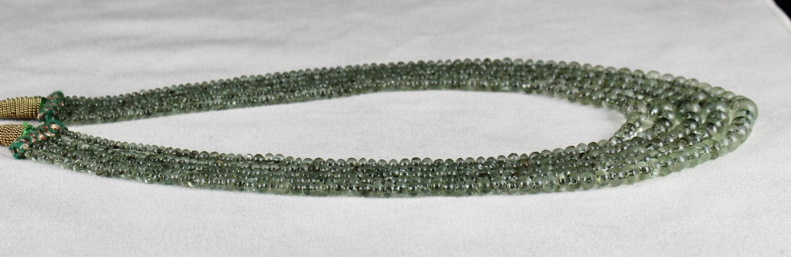 Certified Antique Old Natural Emerald Necklace Beads 5 L 249 Cts Gemstone