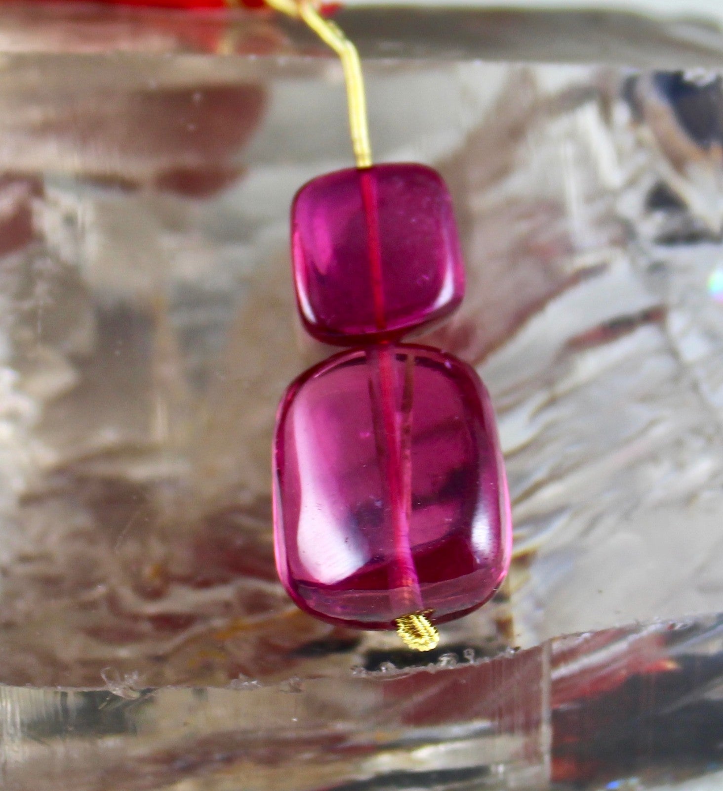 Certified Natural Pink Tourmaline 41.50 Ct Drilled Cabochon Beads Pendant