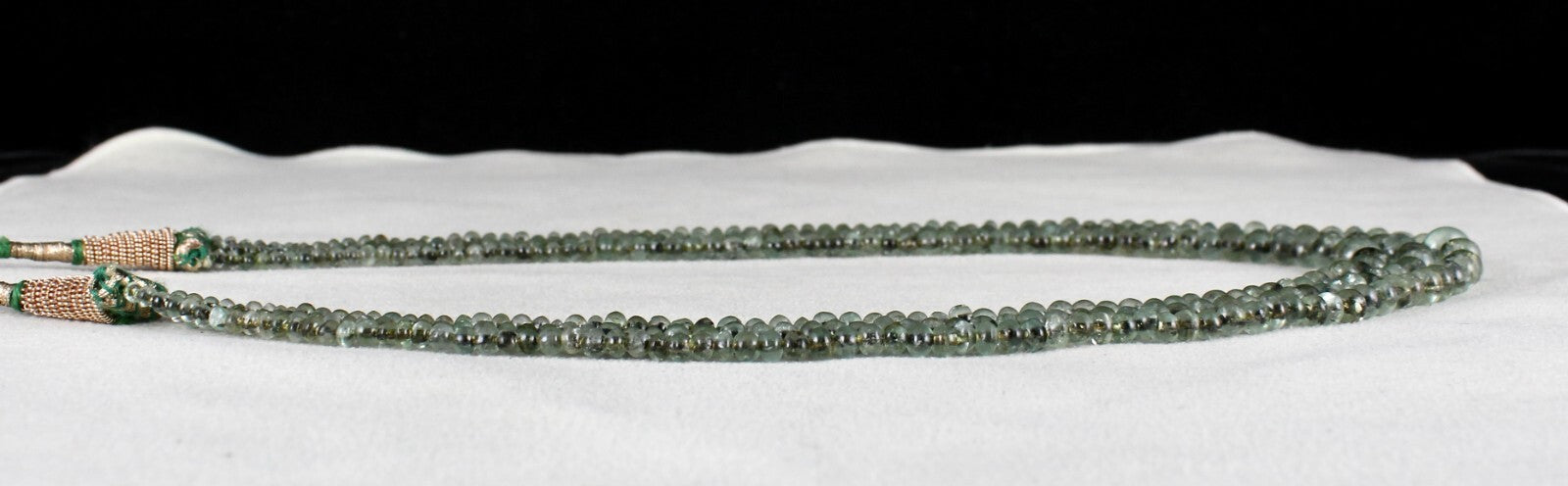 Antique Natural Emerald Beads 152 Ct Necklace Round Gemstone