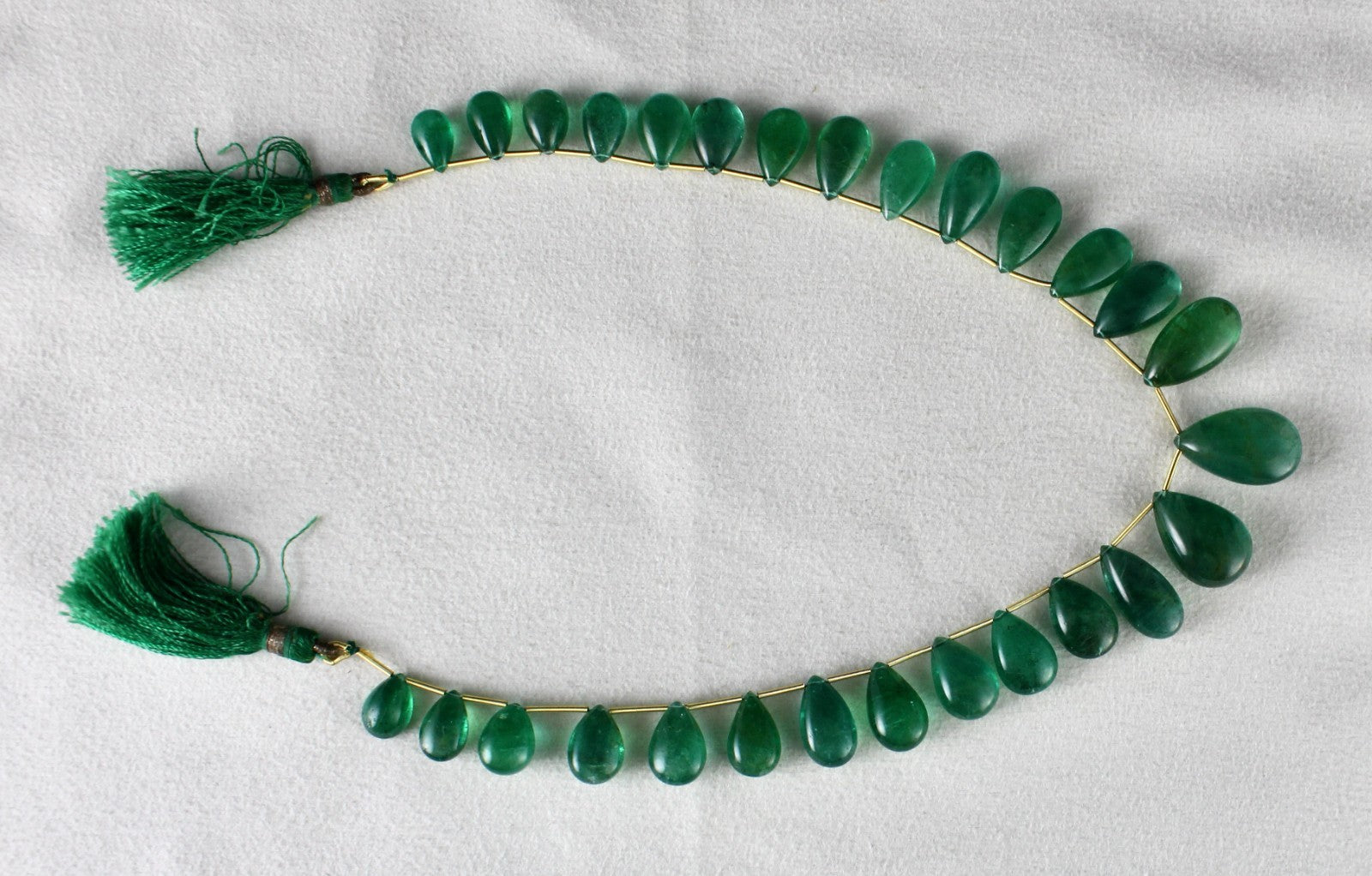 Certified Natural Emerald Teardrop Necklace 176.61 Ct Hanging Gemstone Designing