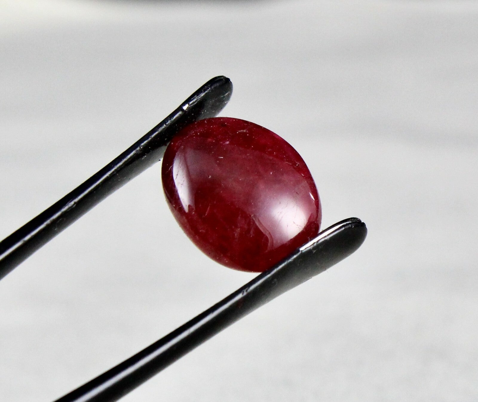 Certified Natural Red Spinel 9.46 Ct Cabochon 14x12mm Oval Gemstone Ring Pendant