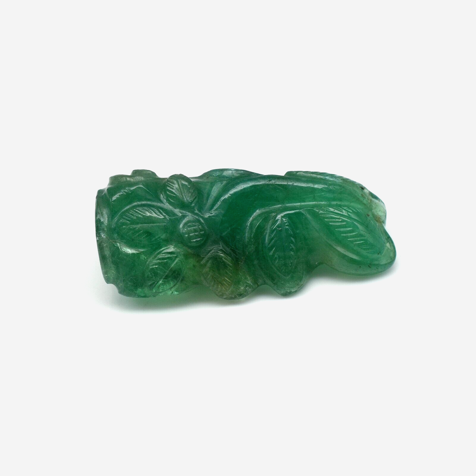 Certified Natural Zambian Emerald Flower Pendant 50.69 Ct 38x20mm Gemstone