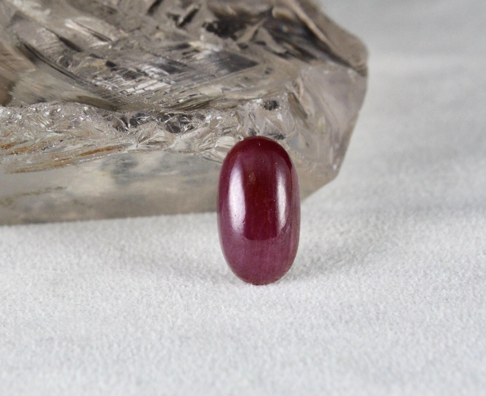 Certified Natural Ruby Oval Cabochon 13.08 Ct Gemstone Ring Pendant