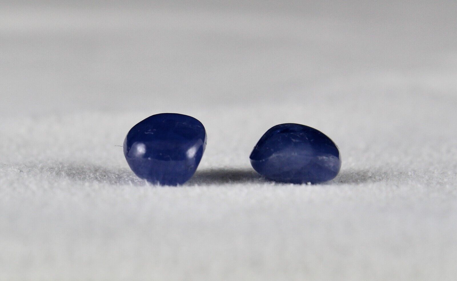 Natural Blue Sapphire Oval Pair 10.07 Carat Untreated Gemstone Earring Designing