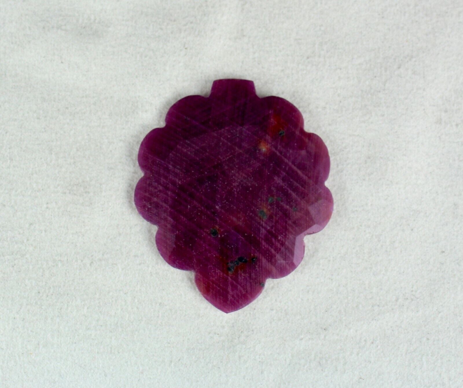 UNHEATED NATURAL RUBY FANCY FACETED CABOCHON 121 CARATS GEMSTONE DESIGN PENDANT