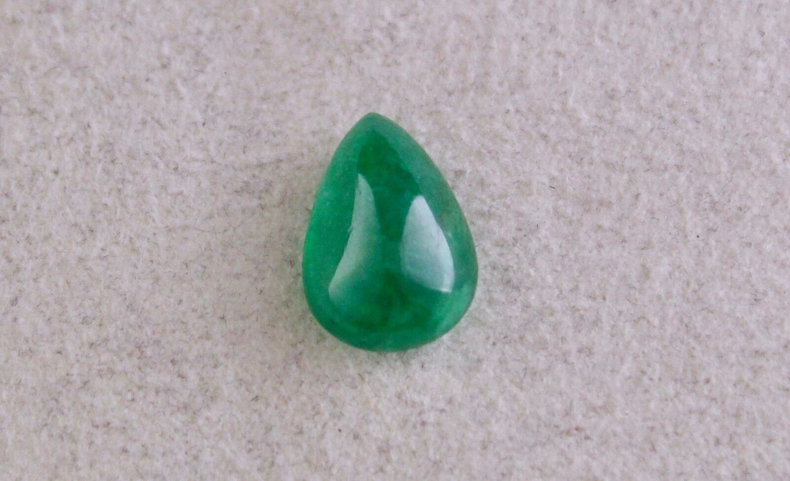 Certified Natural Zambia Emerald Pear Cabochon 5.59 Ct Gemstone For Ring Pendant