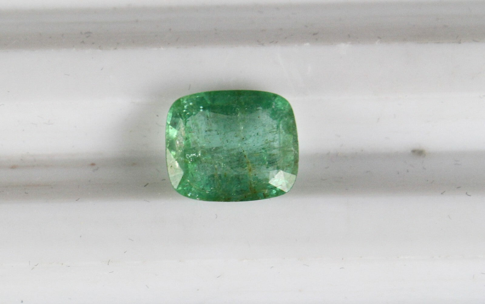 Natural Zambia Emerald Cushion Gemstone 10x8mm 2.99ct Pendant Ring For Women