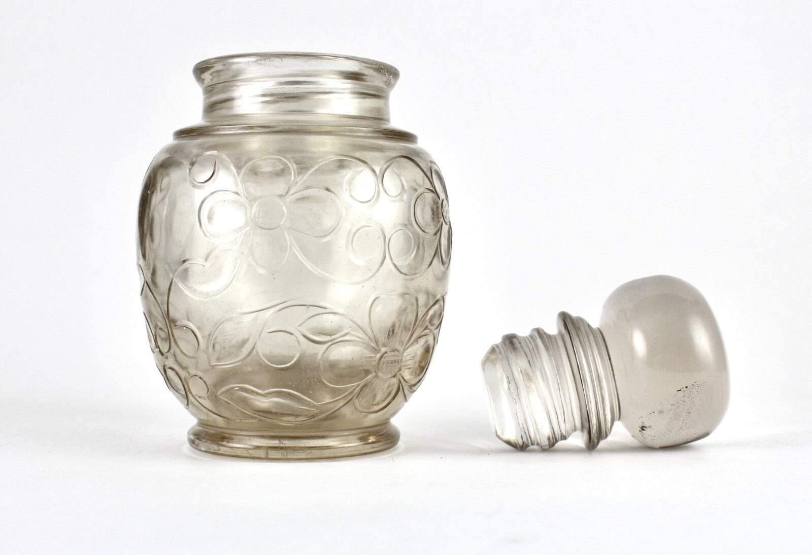 Certified Handcrafted Smoky Quartz 1960 Ct Carved Perfume Bottle Home Decor