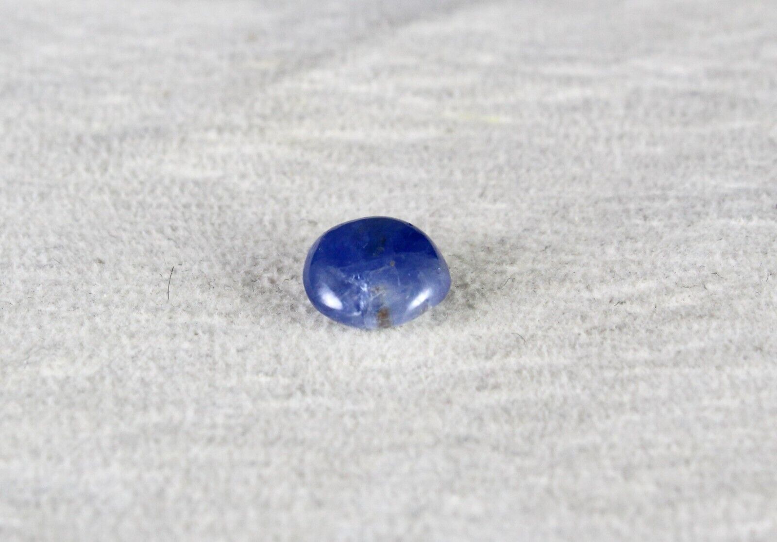 Certified Natural Blue Sapphire Round Cabochon 5.42 Carats Gemstone Ring Pendant