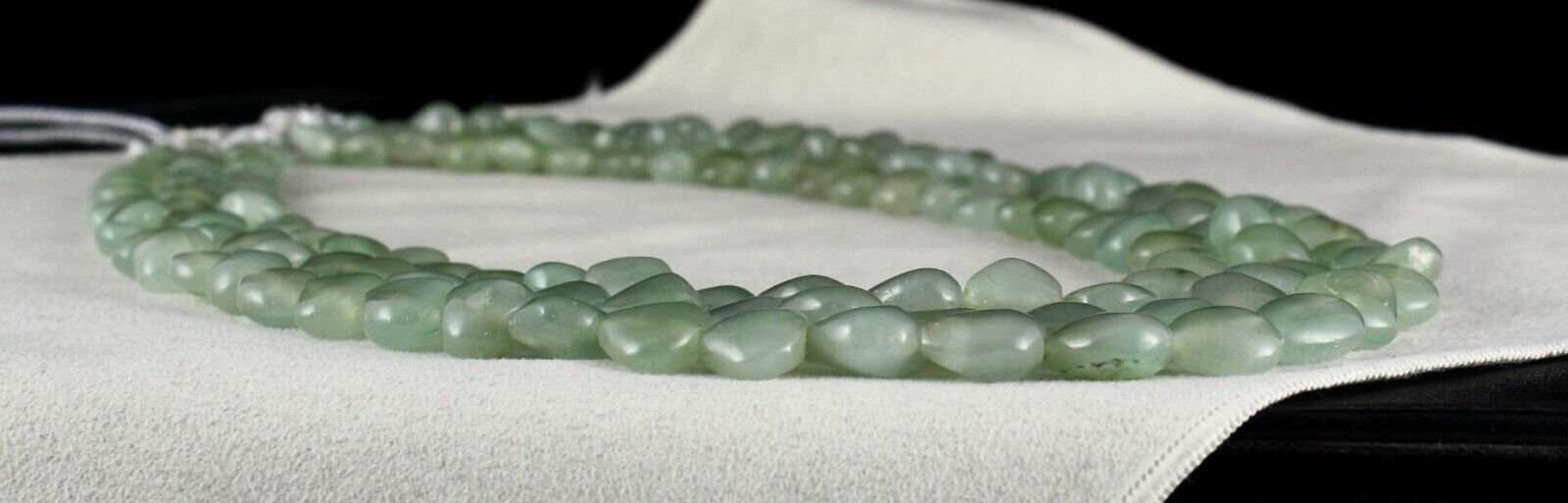 NATURAL INDIAN JADE BEADS FANCY CABOCHON 3L 874 CARATS GEMSTONE FASHION NECKLACE