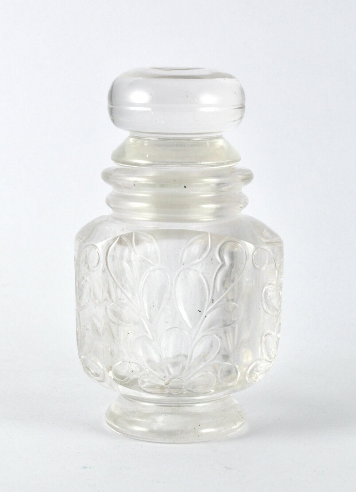 HAND CARVED NATURAL ROCK CRYSTAL QUARTZ 1655 CTS CARVED PERFUME BOTTLE FOR DECOR