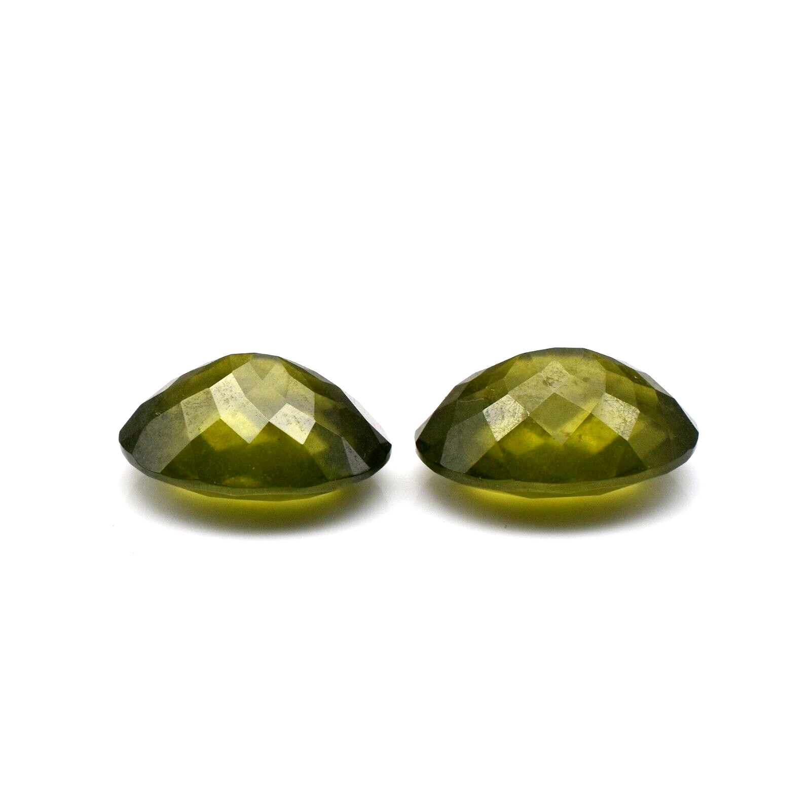 Natural Vesuvianite Idocrase Oval Cut 2 Pc 23.74 Ct Gemstone For Earring Design