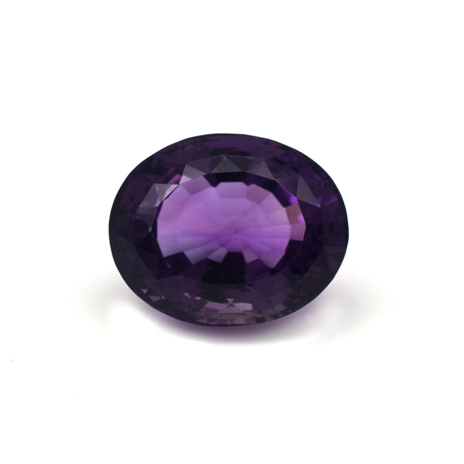 Natural Amethyst Oval Cut Big Gemstone 22x18 mm 37 Ct Designing Pendant Ring