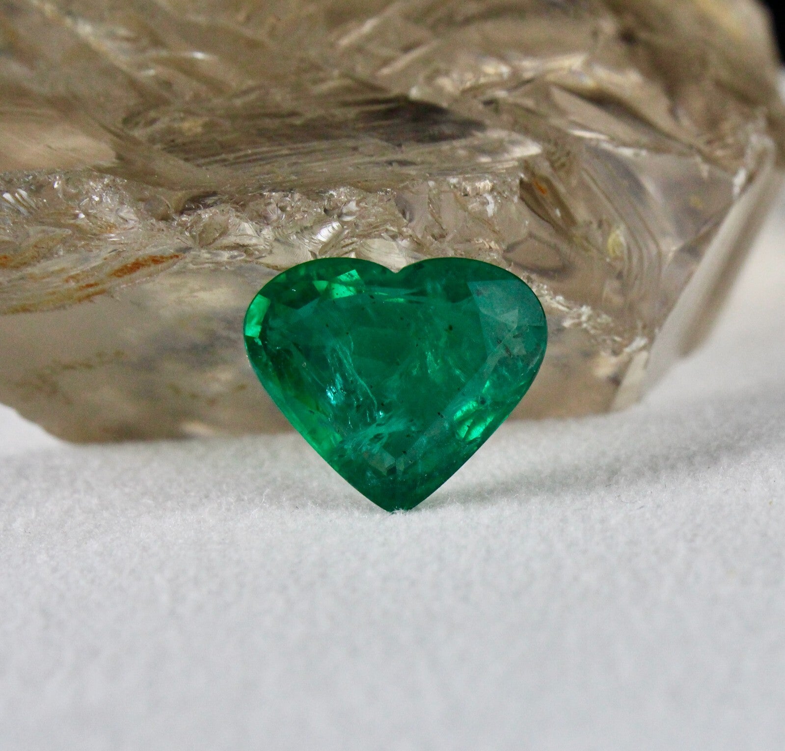 Certified Natural Emerald Heart Cut 14ct 16x19mm Loose Gemstone Ring Pendant