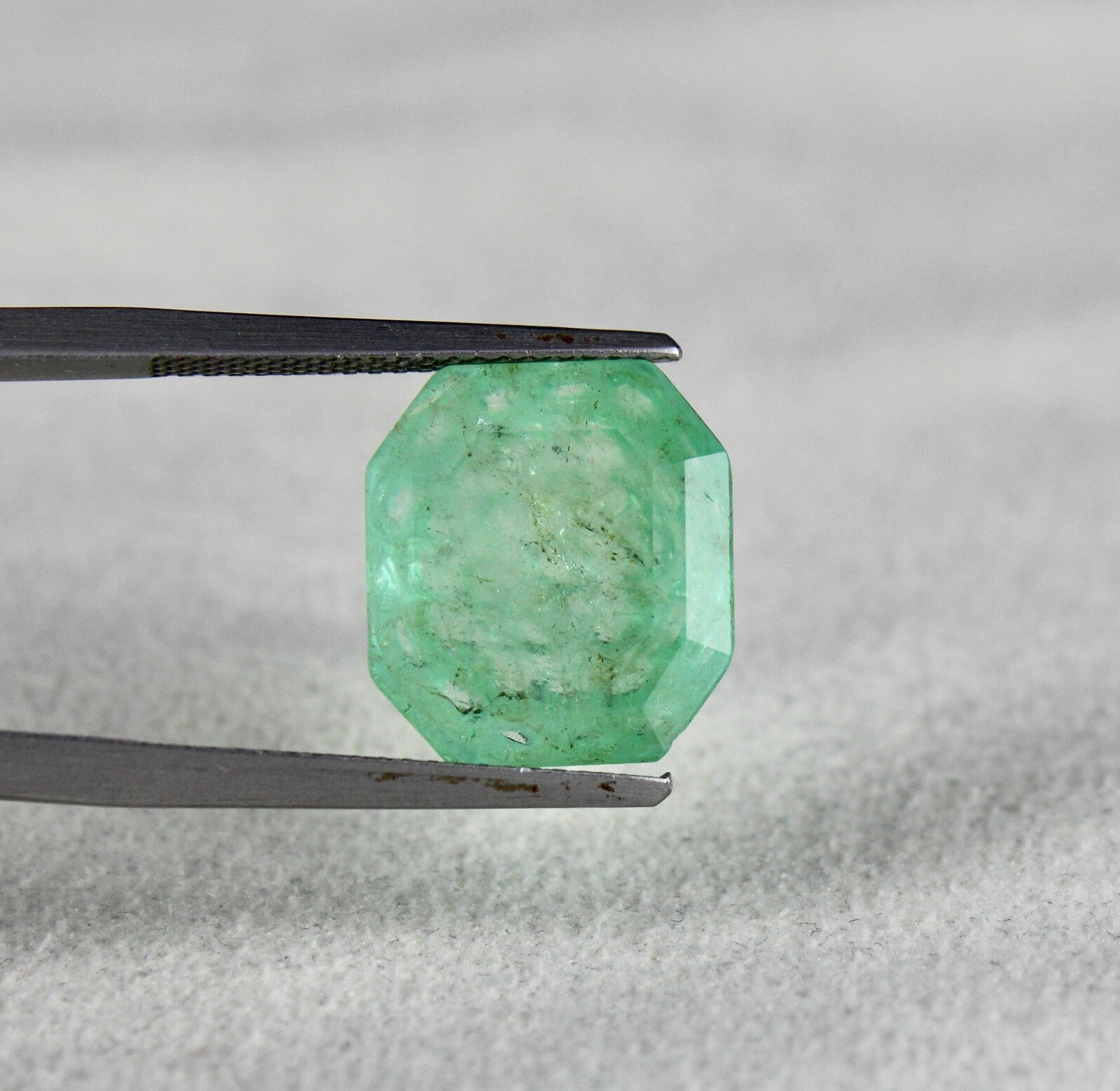 Certified Natural Colombian Emerald 8.36ct Octagon Cut Gemstone Ring Pendant