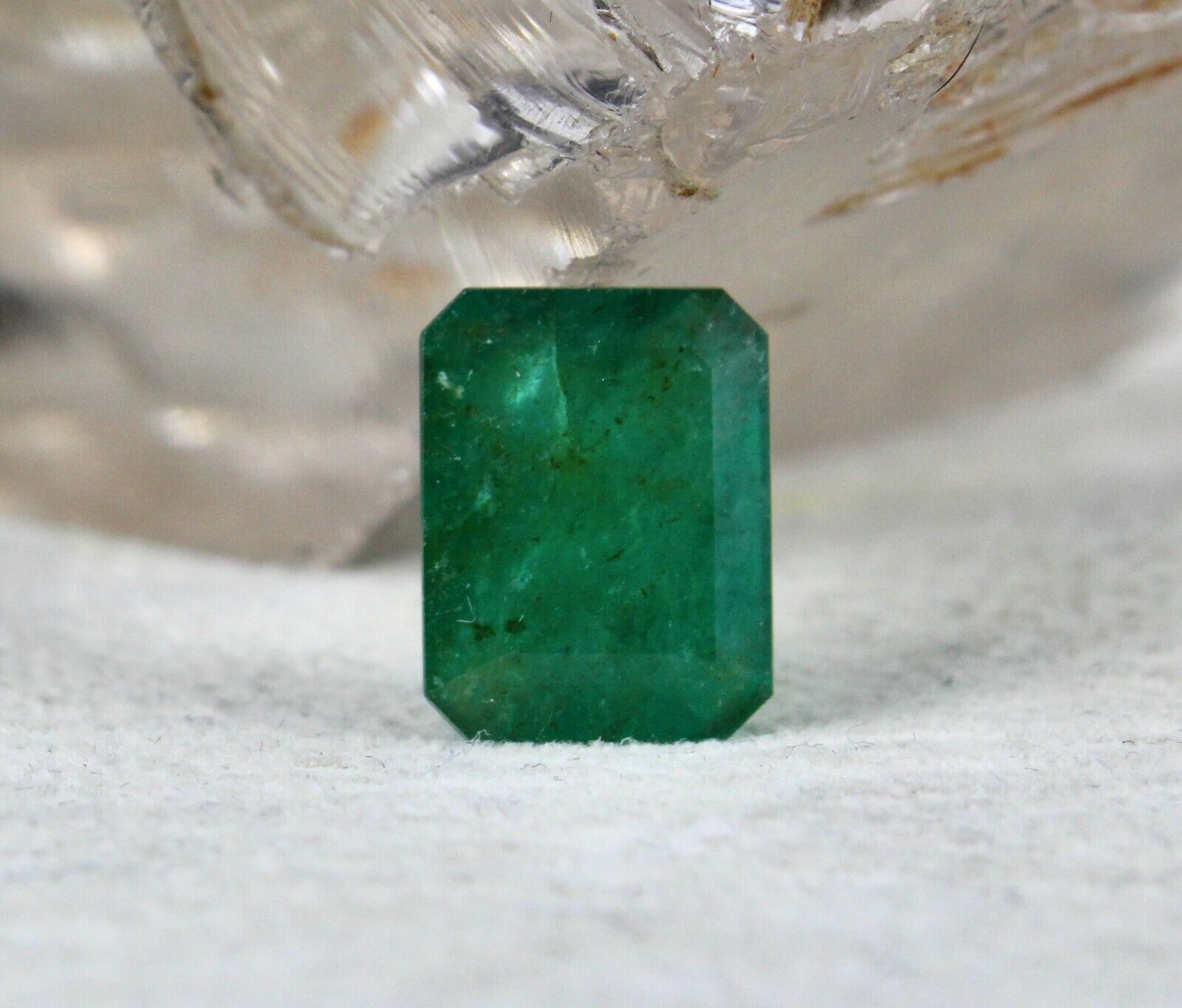 Certified Natural Emerald Octagon Cut 13X10mm 7.24 Carats Gemstone Ring Pendant