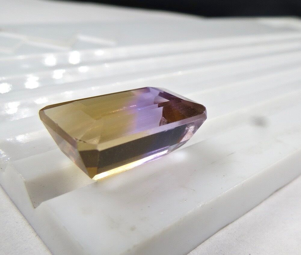 19X10 MM NATURAL AMETRINE CUT OCTAGON 18.91 CTS GEMSTONE FOR RING & PENDANT