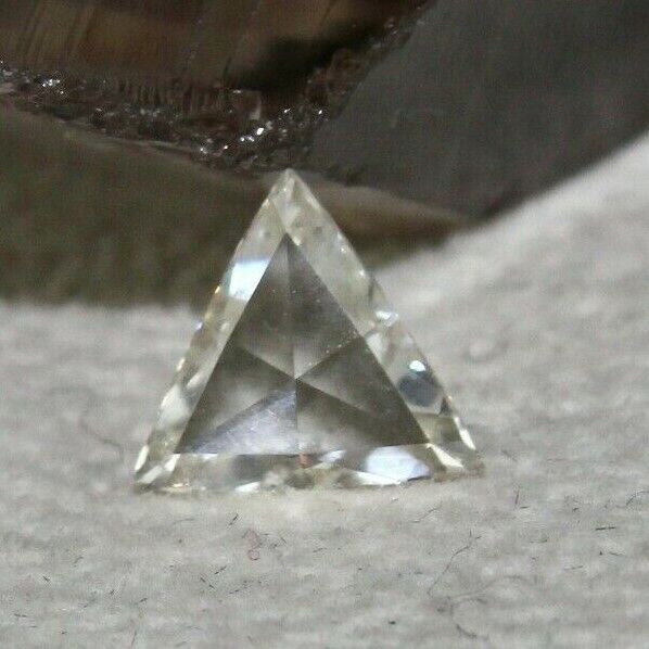 CERTIFIED LOOSE NATURAL ROSE CUT DIAMOND 0.75 CARATS TRIANGLE CUT RING PENDANT