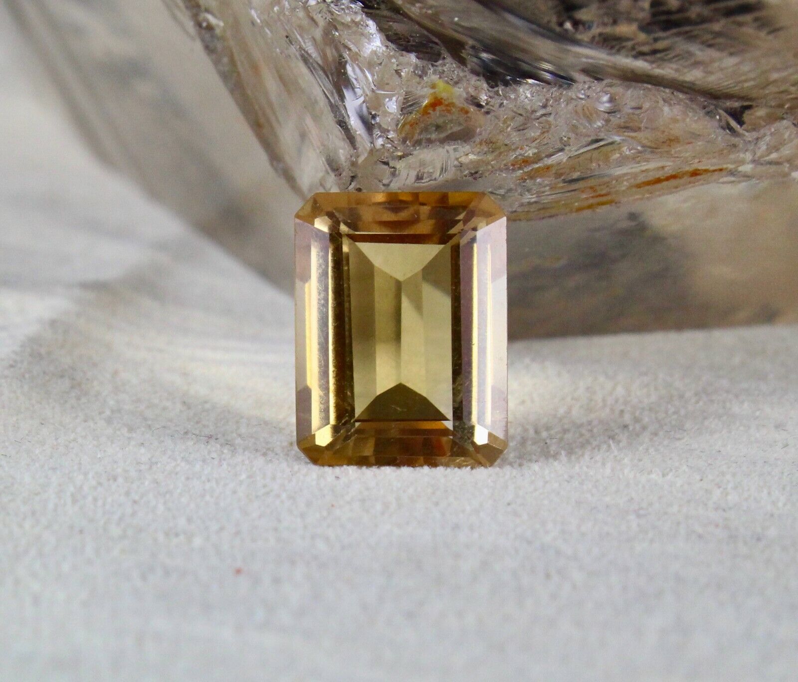 Natural Yellow Citrine Octagon Cut 17x13mm 14.50 Cts Loose Gemstone Ring Pendant